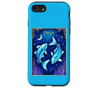 Pisces Zodiac Fish Swimming in Cosmic Waters Case for iPhone SE (2020) / 7 / 8