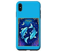 Pisces Zodiac Fish Swimming in Cosmic Waters Case for iPhone XS Max