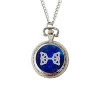 Pisces Zodiac Pocket Watch - Silver Star Sign Watch with Starry Sky Design, Gift Boxed - Ideal Horoscope Gift for Men, Birthday or Christmas.