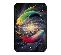 Pisces Zodiac Symbol Fish in Space Yin Yang Home Business Metal Sign 8X12 Inch