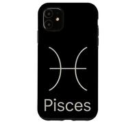 Pisces Zodiac Symbol Minimal Astrology Sign Case for iPhone 11