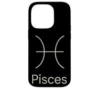 Pisces Zodiac Symbol Minimal Astrology Sign Case for iPhone 14 Pro