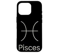 Pisces Zodiac Symbol Minimal Astrology Sign Case for iPhone 16 Pro