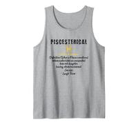 Piscesterical - When a pisces's Emotional Rollercoaster Tank Top, Men, Heather Grey, XX-Large