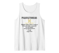 Piscesterical - When a pisces's Emotional Rollercoaster Tank Top, Men, White, Large