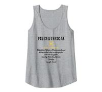 Piscesterical - When a pisces's Emotional Rollercoaster Tank Top, Women, Heather Grey, XX-Large