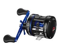 Piscifun Chaos XS Baitcasting Fishing Reel, Reinforced Metal Body Round Baitcaster, Smooth Saltwater Inshore Surf Trolling Reel, Right Handed, Blue, 22LB Max Drag, 60/220 Line Capacity