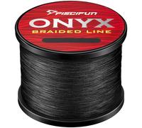 Piscifun ONYX Braided Fishing Line-Zero Stretch-Abrasion Resistant-PE Braid Line 547Yards 30lb Black