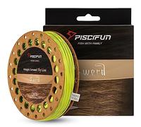 Piscifun Sword Fly Fishing Line with Welded Loop, Weight Forward Floating Fly Line, WF6wt, 100FT, Fluorescent Yellow