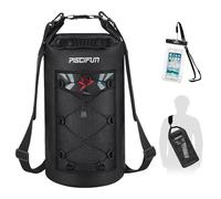 Piscifun Waterproof Dry Bag Backpack 10L 20L 30L 40L Floating Dry Backpack with Waterproof Phone Case for Water Sports - Fishing, Boating, Kayaking, Surfing, Rafting Gifts for Men and Women