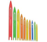 Piscorush 10pcs Netting Needle Shuttles Plastic Repair Fishing Line Equipment Cast Net Mending Needle Fishing Tool Fishing Accessory #1-#10 (Normal model #1-#10)