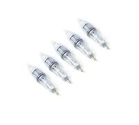 Piscorush LED Underwater Fishing Light 5pcs Deep Drop LED Light Attractants Waterproof Flashing Attractive Light Bait Lure Lamp Fish Tools 5 Colors 4.7“ 6.7“ (White Flash, 4.7“ 5PCS)