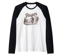 Pisgah National Forest Bigfoot Mountain Biking Sasquatch MTB Raglan Baseball Tee