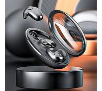 Pisheng Invisible Wireless Sleep Headphones, Real Wireless Earbuds, Bluetooth 5.3 Headphones, Touch Control with Wireless Charging Case, Sense Free to Wear, Double Noise Cancellation (Black)