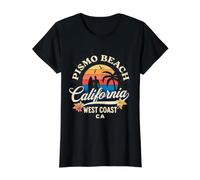 Pismo Beach Value Graphic T-Shirt, Women, Black, XS