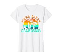 Pismo Beach Value Graphic T-Shirt, Women, White, XL