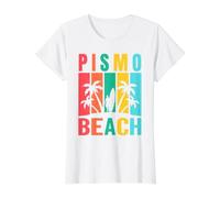 Pismo Beach Value Graphic T-Shirt, Women, White, XL