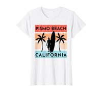Pismo Beach Value Graphic T-Shirt, Women, White, XS