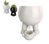 Piss Planter Pot Peeing Flowerpot Urinal Vase Resin Statue Ornaments Novelty Home Decor for Indoor Outdoor Succulent Plants
