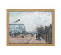 Pissarro Crystal Palace Sydenham London Cityscape Painting Large Framed Art Print Poster Wall Decor 18x24 in