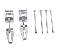 Pissente 10pcs Adjustable Picture Hangers J Hooks, Iron Rustproof Reusable with 20 Nails, for Mirrors Pictures Art Support Up to 100 Lbs