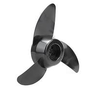 Pissente 12v24v Thicken Plastic Electric Thruster Propeller Accessory for Outboard Motor with Three Blades and 11.1cm Radius for 28-46 Pound Engines