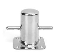 Pissente 316 Stainless Steel Boat Bollard,Heavy Duty Cross Bollard Cleat Marine Hardware Accessories For Kayak Boat Dock Boat Yacht Mooring Cleat Single Mooring Bitt