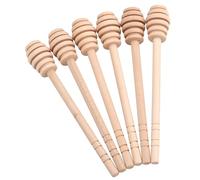Pissente 50pcs/Set Wooden Honey -Dipper -Tock, Mini Glass Low Tools for Honey Syrup, Safe Long Lasting Long Grip for Simple Collection and Delivery (Take The Honey King and Open The Slot 16CM)