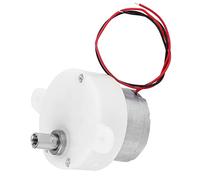 Pissente 6V DC Geared Motor Plastic Gears Lightweight Low Noise No Lubrication Required with Double Flat Hole Output Shaft for Toys Stage Lights Crafts Display Stand