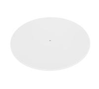 Pissente Acrylic Turntable Mat, White Slip Mat Acrylic Record Mat Acrylic Platter Slipmat 3Mm Thick Transparent Design Enhances Sound Quality, White Record Slip Mat With Tighter Bass Reduced Noi