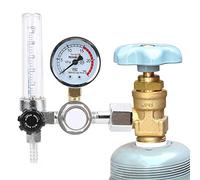 Pissente Argon CO2 Meter Regulator for MIG TIG Welding with Pressure Impact Proof Polycarbonate Tube Safety Relief Design