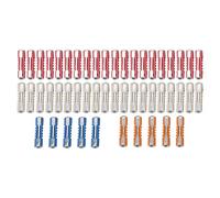 Pissente Automotive European Car Kit 50pcs 5A 8A 16A 25A with PF and Zinc Flake Materials for Classic European Vehicles