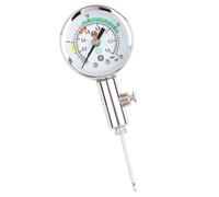 Pissente Ball Air Pressure, Metal Mini Barometer Tool for Accurate Pressure Measurement, Easy Read Dial Basketball Football Volleyball for Sports Enthusiasts