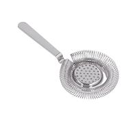 Pissente Bar Ice Strainer, Cocktail Ice Filter Bartending Ice Sieve Professional Stainless Steel Bar Strainer Fine Filtering with Mirror Polish for Bartending Bar Restaurant Party (Silver)