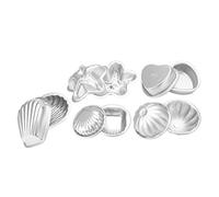 Pissente Bath Bombmold, Aluminium Alloy DIY Cake Mould with Shiny Protective Film Easy to Wash and Demould for Crafting Fizzy Bath Bombs and Soaps (Aluminum Alloy 9)
