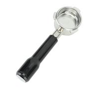 Pissente Bottomless Portafilter, Stainless Steel Coffee Tool, Enhanced Extraction and Visibility, Compatible with 8 Series (Black)