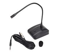 Pissente Condenser Microphone, Omnidirectional Microphone Gooseneck with Noise Reduction and 360° Adjustable Gooseneck for Lectures Meetings Recording