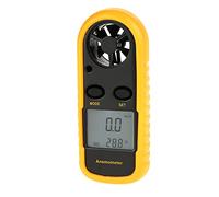 Pissente Digital Anemometer Wind Speed Meter with LED Backlight, Current Max Average Reading for Windsurfing Sailing Fishing Kite Flying Mountaineering