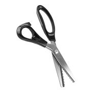 Pissente Dressmaking Pinking Shears Scissors, Stainless Steel Blades, Ergonomic Design, Ideal for Fabrics and Leather, for Professional and Hobby Sewers (7mm)