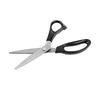 Pissente Dressmaking Pinking Shears Scissors, Stainless Steel Blades, Ergonomic Design, Ideal for Fabrics and Leather, for Professional and Hobby Sewers (4mm)