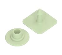Pissente Ear Tag Polyurethane Cattle Ear Tags 100 Pieces 32 X 32mm Identification Earring Tags Writable Square Markers for Piglets Livestock Farm Record Keeping (Green)