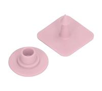Pissente Ear Tag Polyurethane Cattle Ear Tags 100 Pieces 32 X 32mm Identification Earring Tags Writable Square Markers for Piglets Livestock Farm Record Keeping (Pink)