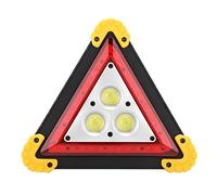 Pissente Emergency Triangle Stop Sign with Red LED Warning Light 30W Multifunction Car Breakdown Safety Sign for Vehicle Emergency Use
