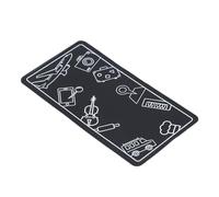 Pissente Foldable Airplane Phone Holder, support tablet aion Portable PU Stand, flex flap for Comfort and Convenience, Multi-Functional for Travel and Everyday Use (Black)