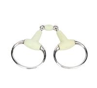 Pissente Horse Snaffle Bit, Happy Mouth Bits For Horses Stainless Steel, Eggbutt Snaffle Bit 5.5 With Rubber Wrap, Enhances Comfort And Control For Training And Riding