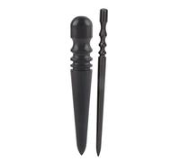 Pissente Leather Burnisher, 2pcs Leather Burnisher Wood Edge Slicker Leather Craft Tool Leather Working Tool for Edge Flesh Side Burnishing Zipper Card Slot Grinding with Smooth Surface