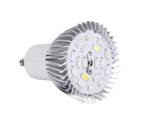 Pissente Led Grow Light Bulb, Led Full Spectrum Grow Light Bulb 6500K E27” Gu10, Grow Birne Gu 10, Plant Light White Gw10 Bulb with Aluminum Material (Gu10)