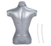 Pissente Male Inflatable Mannequin Torso, Display Dummy Upper Body for Clothing Jewelry Scarf with Hanging Ring PVC Durable Foldable