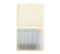 Pissente Microbiological Bacterial Specimen, 20pcs Slides Lab Prepared Microscope Slides with Dyeing Treatment for Biology Study