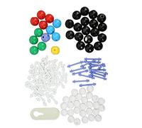 Pissente Molecular Model Kit, Organic Chemistry Molecular Structure Model with Colored Plastic Balls and Connecting Keys, for Laboratory Teaching and Learning